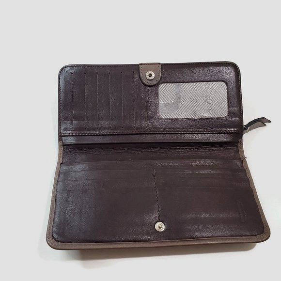 Petrusco Brown Leather Ladies Wallet - Picture 3 of 4